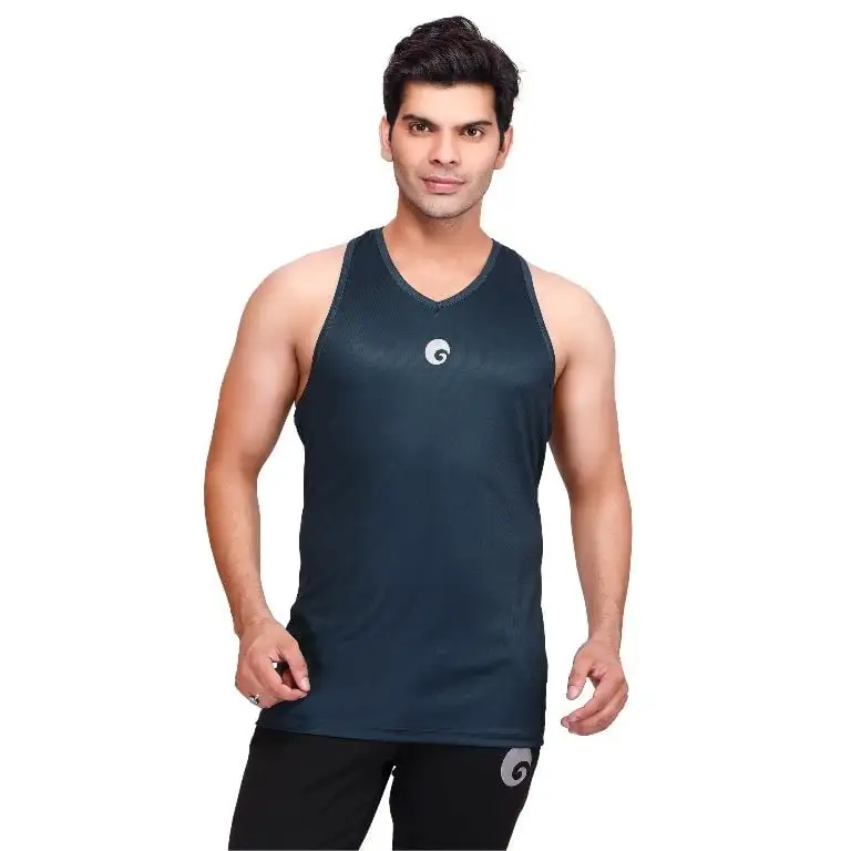 Omtex Strength Tank for Men,  Green  Medium