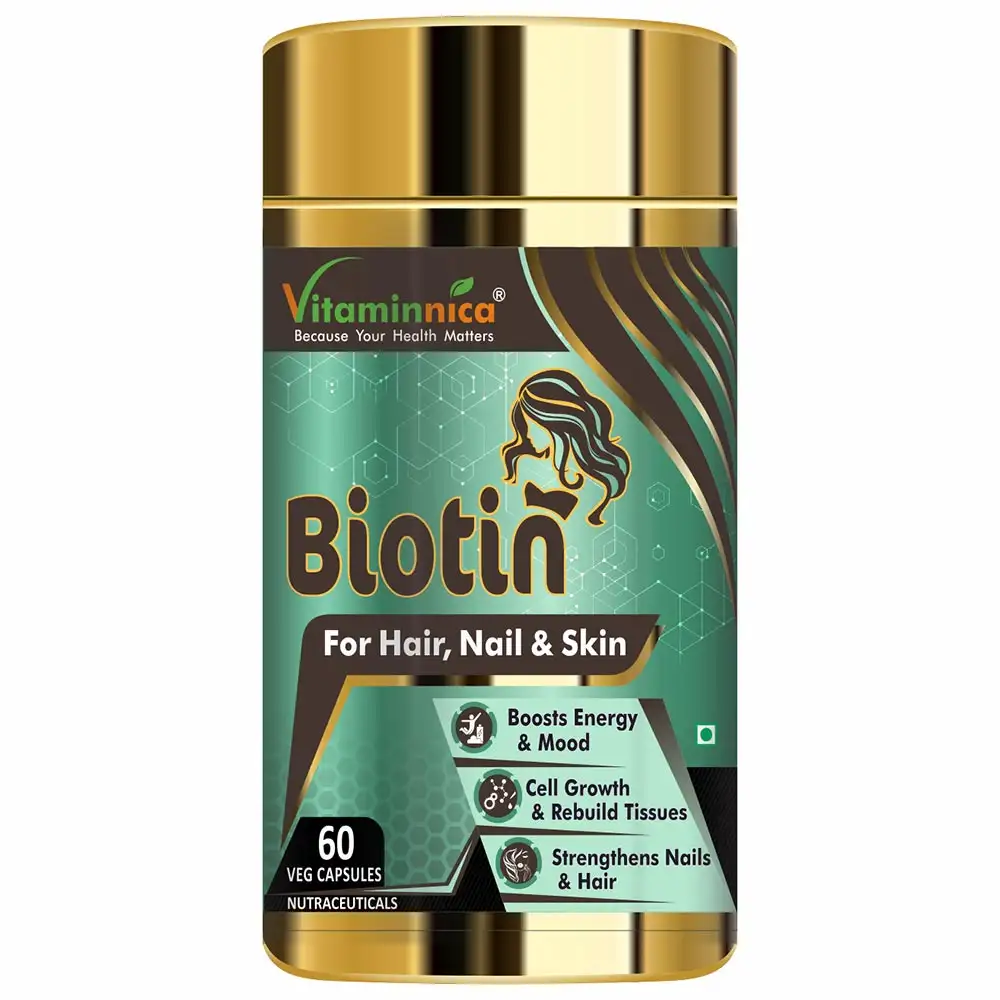 Vitaminnica Biotin,  60 veggie capsule(s)  Unflavoured