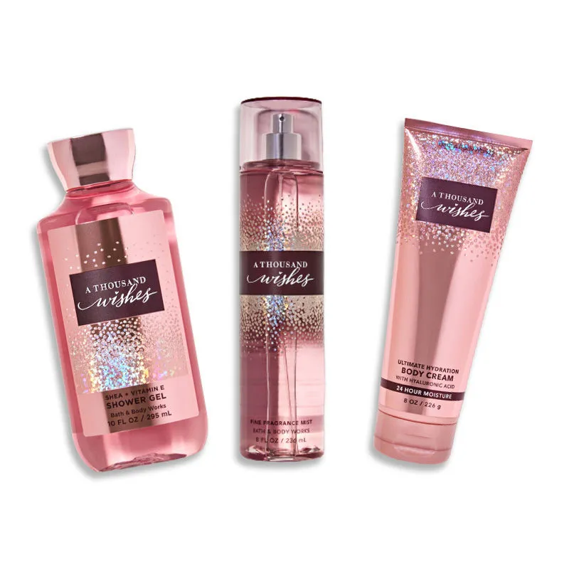 Bath & Body Works A Thousand Wishes Shower Gel, Body Cream & Mist