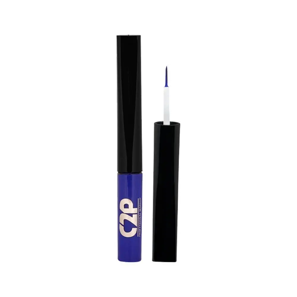 C2P Pro Playmate Liquid Waterproof Matte Color Eyeliner - Denim Blue 03