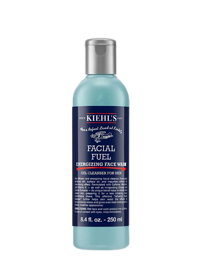 Kiehls Facial Fuel Energizing Face Wash Gel Cleanser For Men With Orange & Lemon Extracts