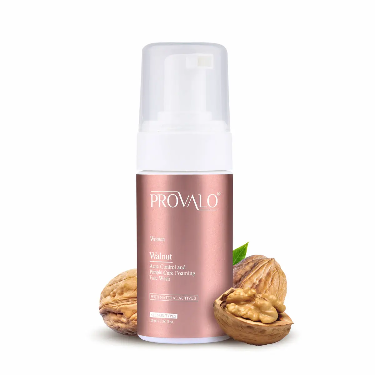 Provalo Walnut Acne Control and Pimple Care Foaming Face Wash (Women) - 100ml