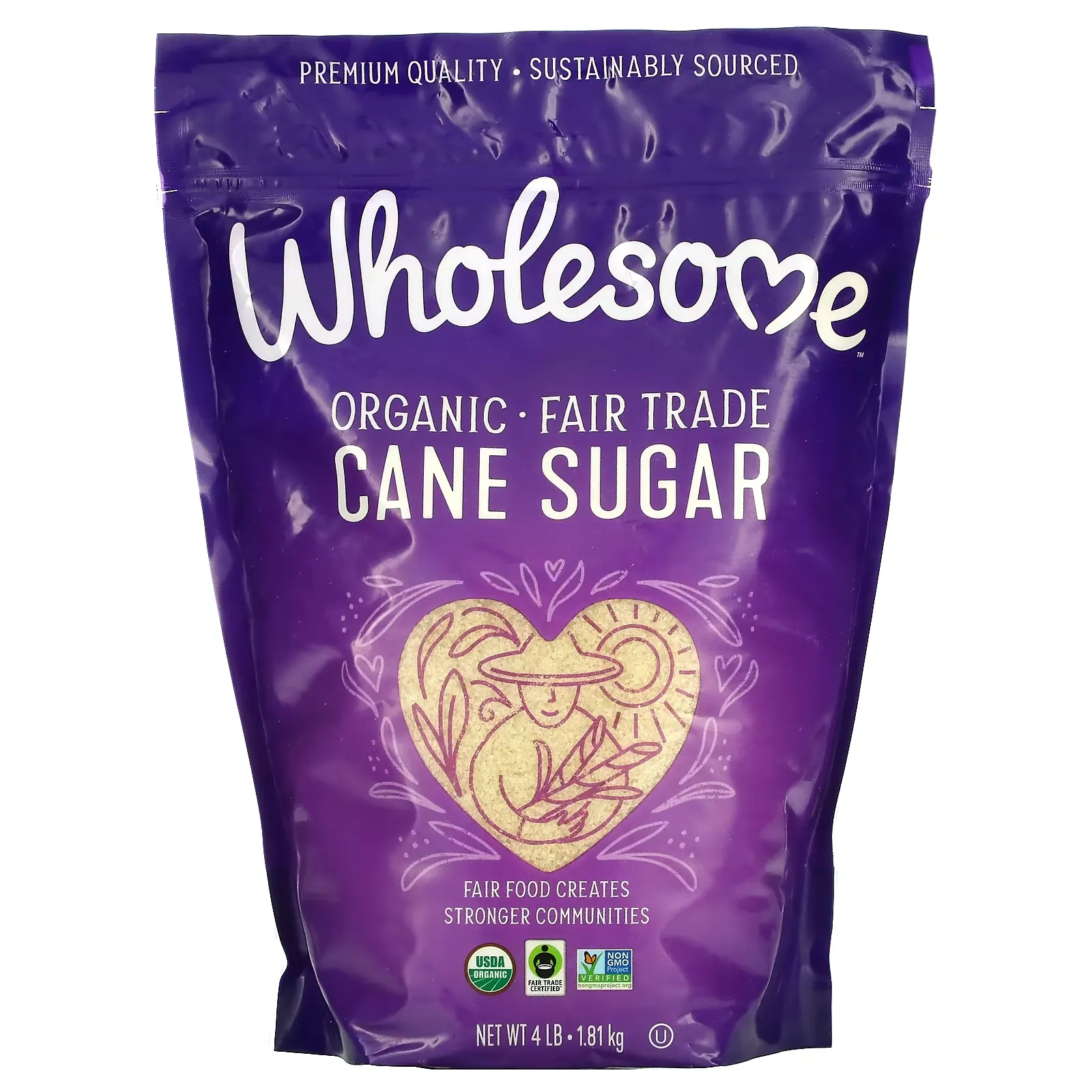 Organic Cane Sugar, 4 lb (1.81 kg)