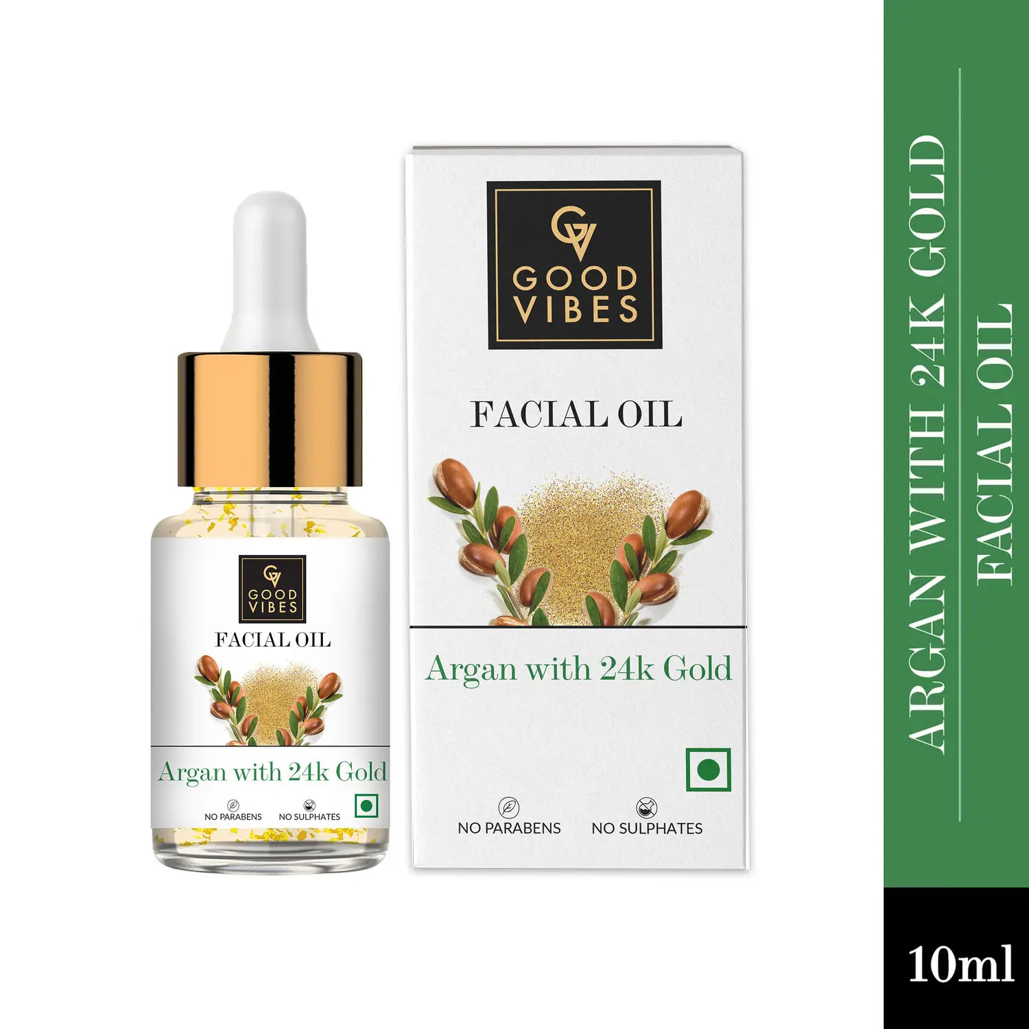 Good Vibes Argan With 24K Gold Facial Oil (10 ml)