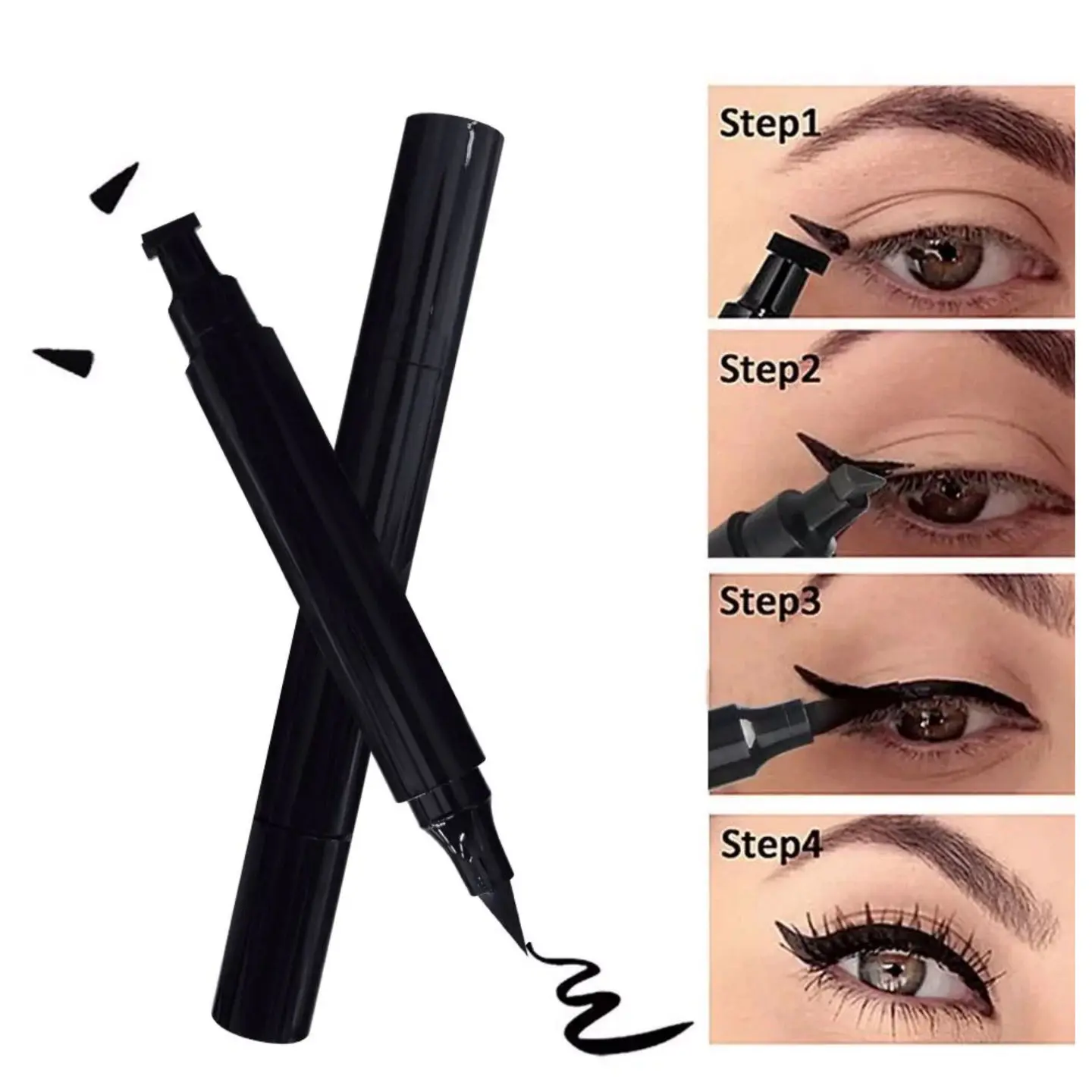 Me-On Photoface Jet Black 24Hrs Stay waterproof Matte Finish Winged Eyeliner Pen