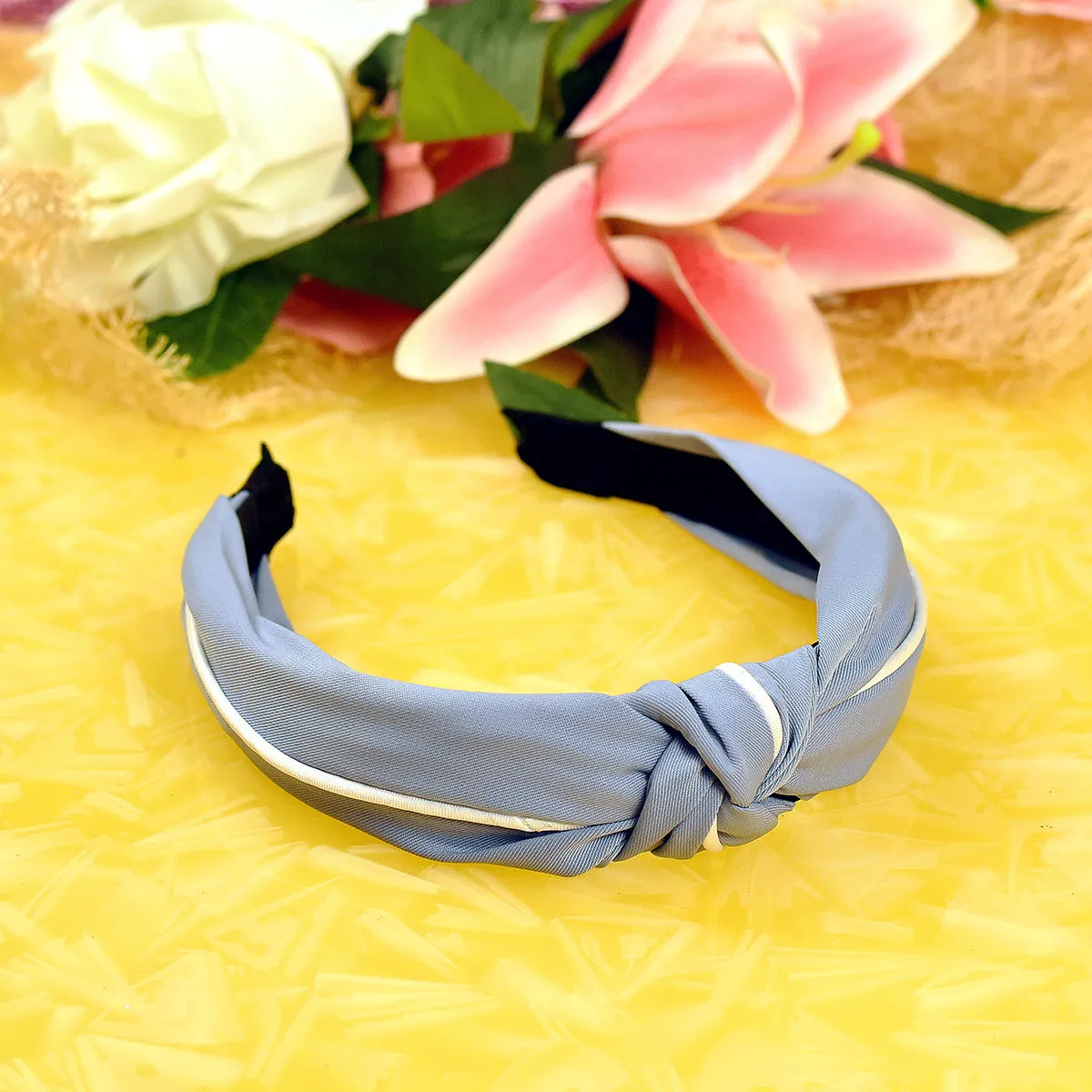 YoungWildFree Blue Simple Blue Stylish Hairband For Women