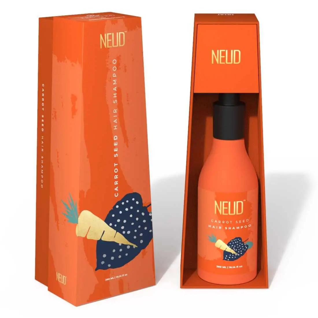 NEUD Carrot Seed Premium Shampoo for Men & Women (300 ml)