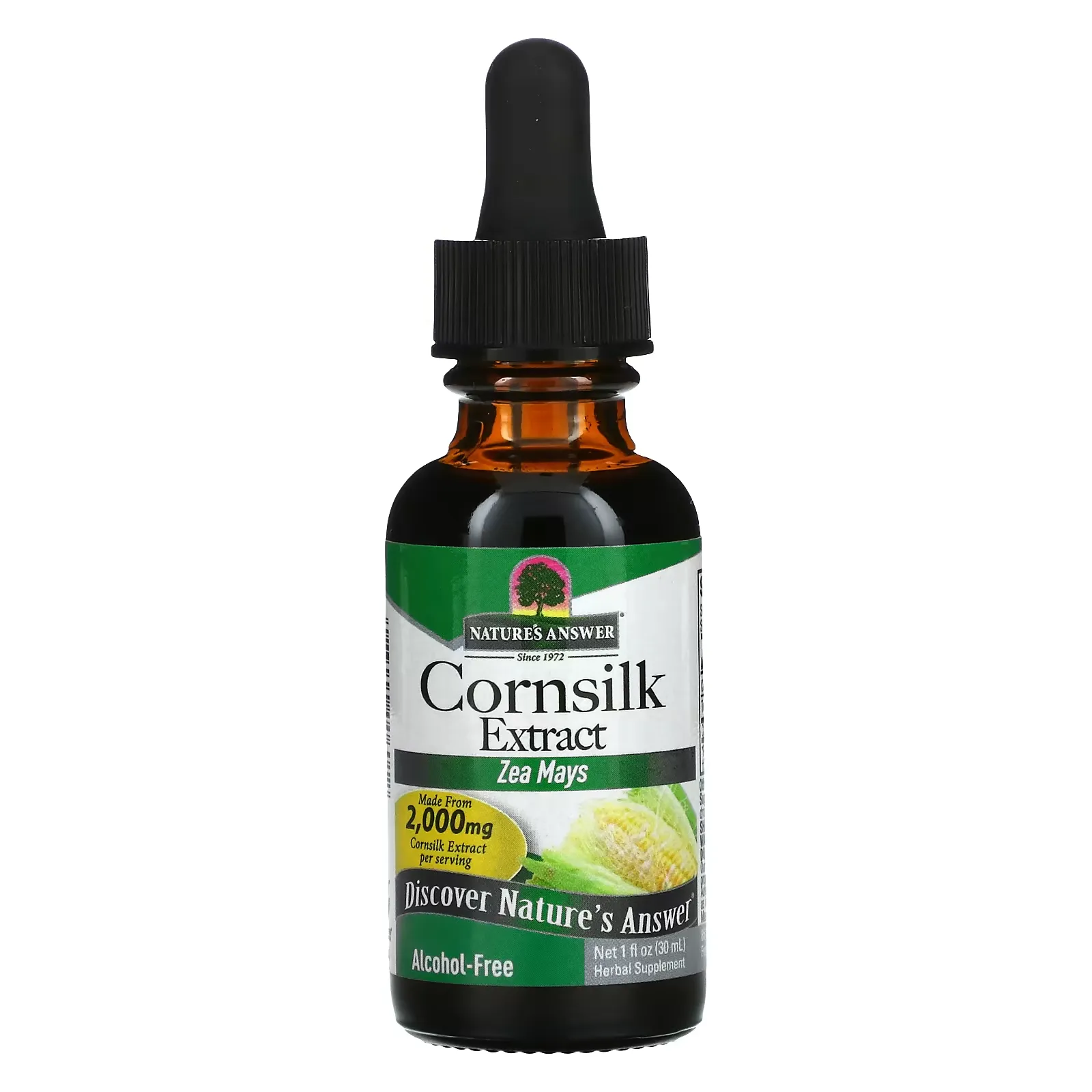 Cornsilk Extract, Alcohol-Free, 2,000 mg, 1 fl oz (30 ml)