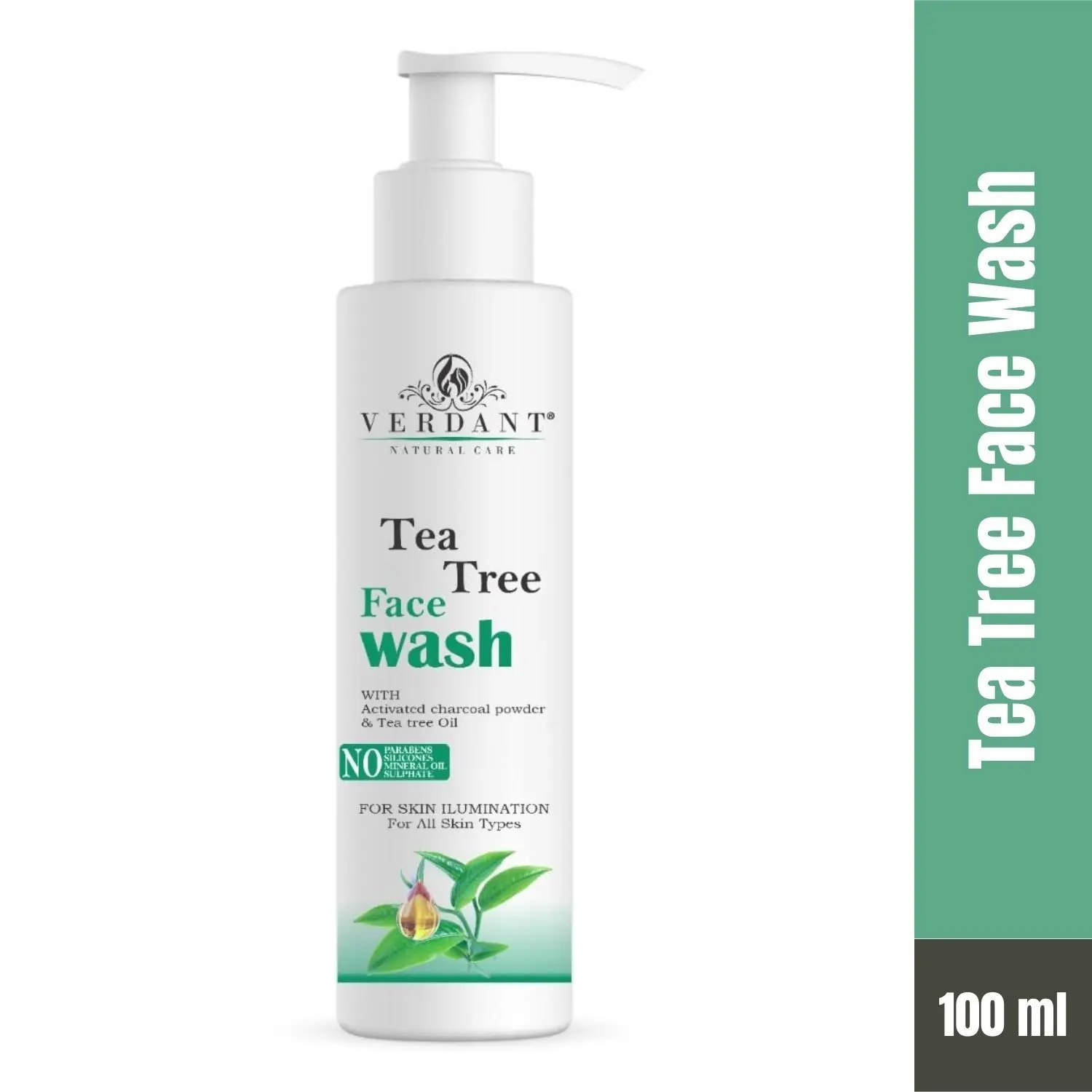 Verdant Natural Care Tea Tree Face Wash (100 ml)