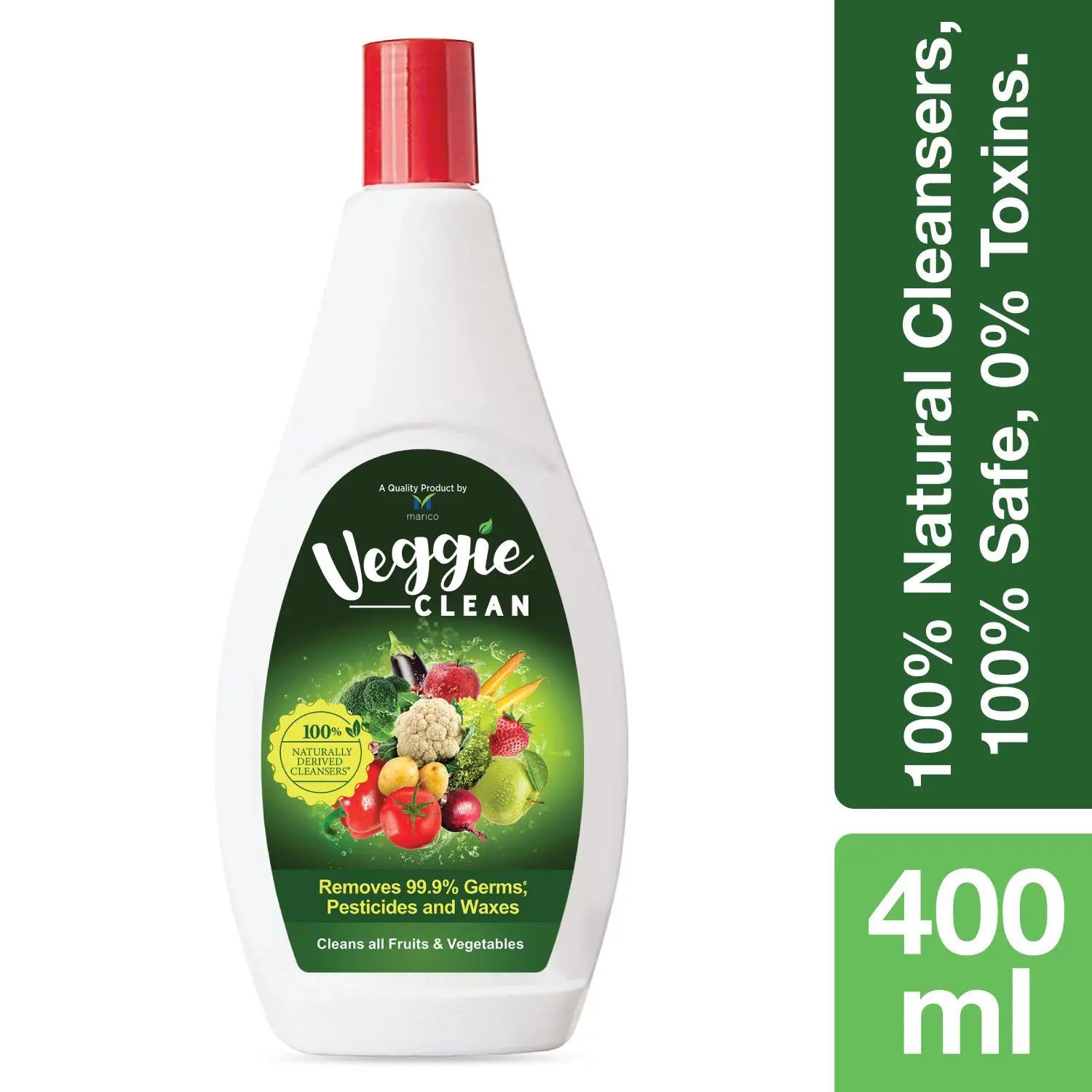 Fruits & Vegetables Washing Liquid, Removes Germs, Bacteria, Chemicals & Waxes, 400 ml