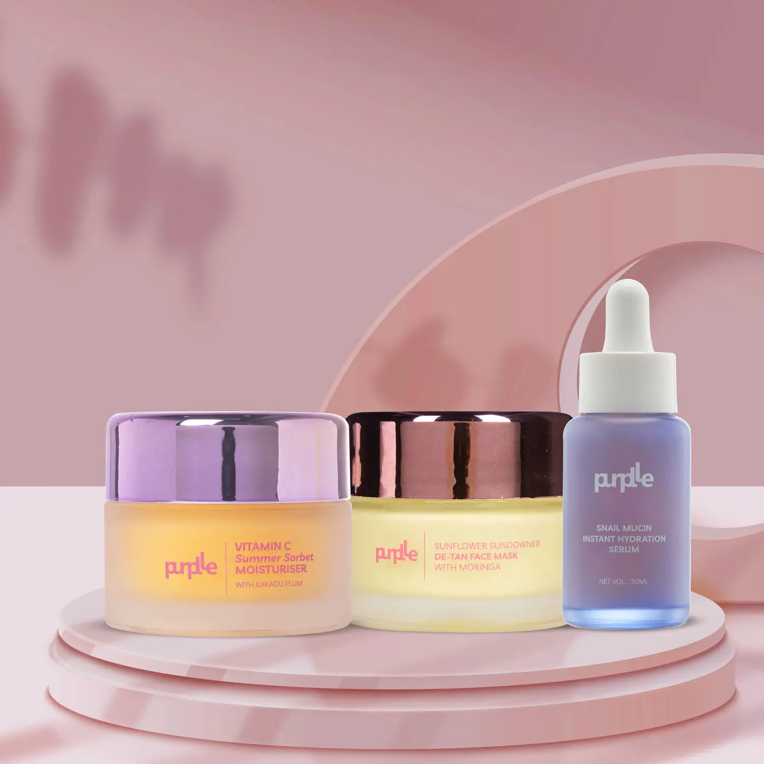 Purplle Brightening Kit | Face Moisturiser | Face Mask | Face Serum |