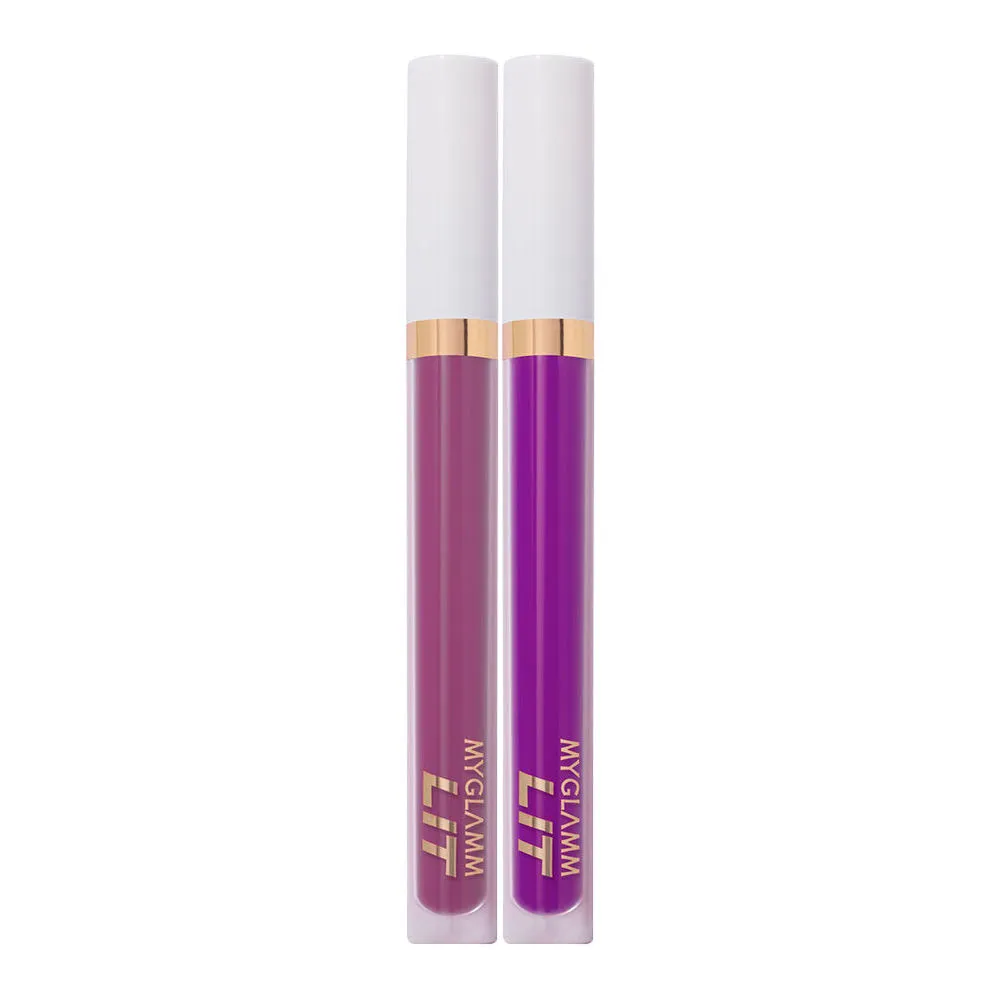 Myglamm Lit Liquid Matte Lipstick - Dtf & Ghosted Pack of 2