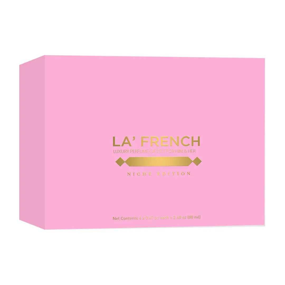 La French Niche Edition Perfume Gift Set Luxury Scent Eau De Parfum, 4X20ml for Him & Her