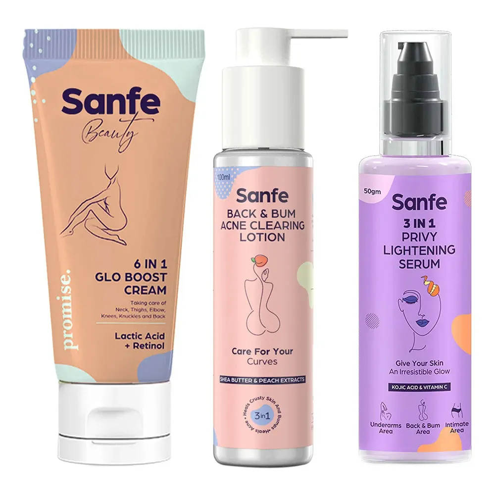 Sanfe Spotlite Body Acne & Depigmentation Kit For Acne, Dark Patches, Dullness