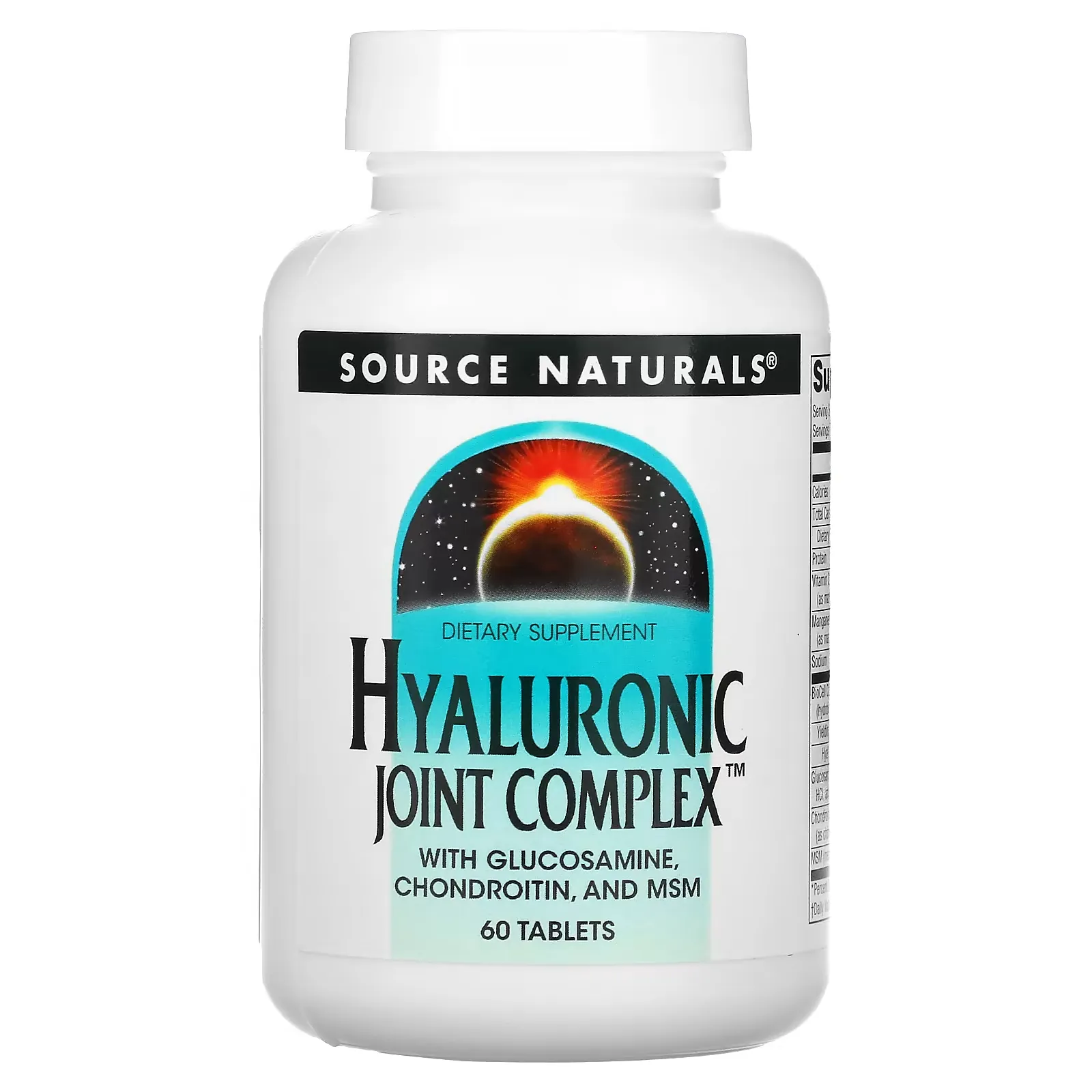 Hyaluronic Joint Complex with Glucosamine, Chondroitin and MSM, 60 Tablets