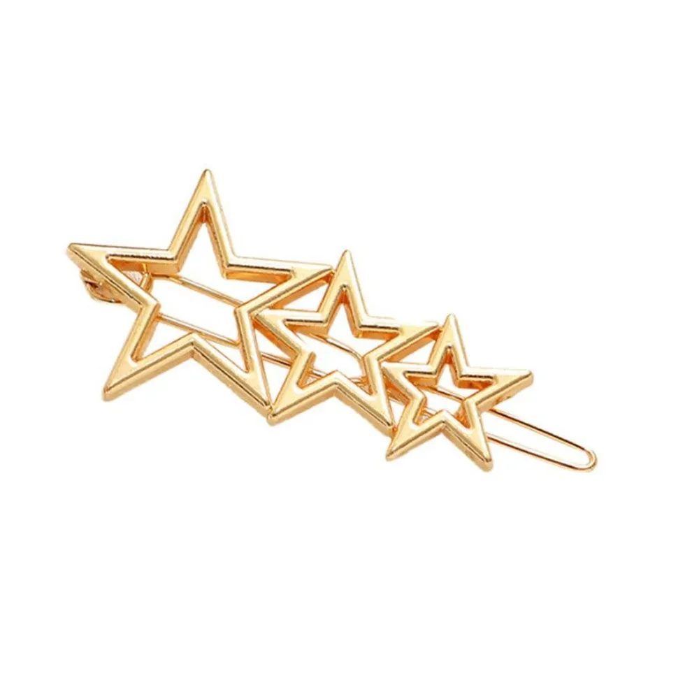 Ferosh Triple Gold Star Hair Pin