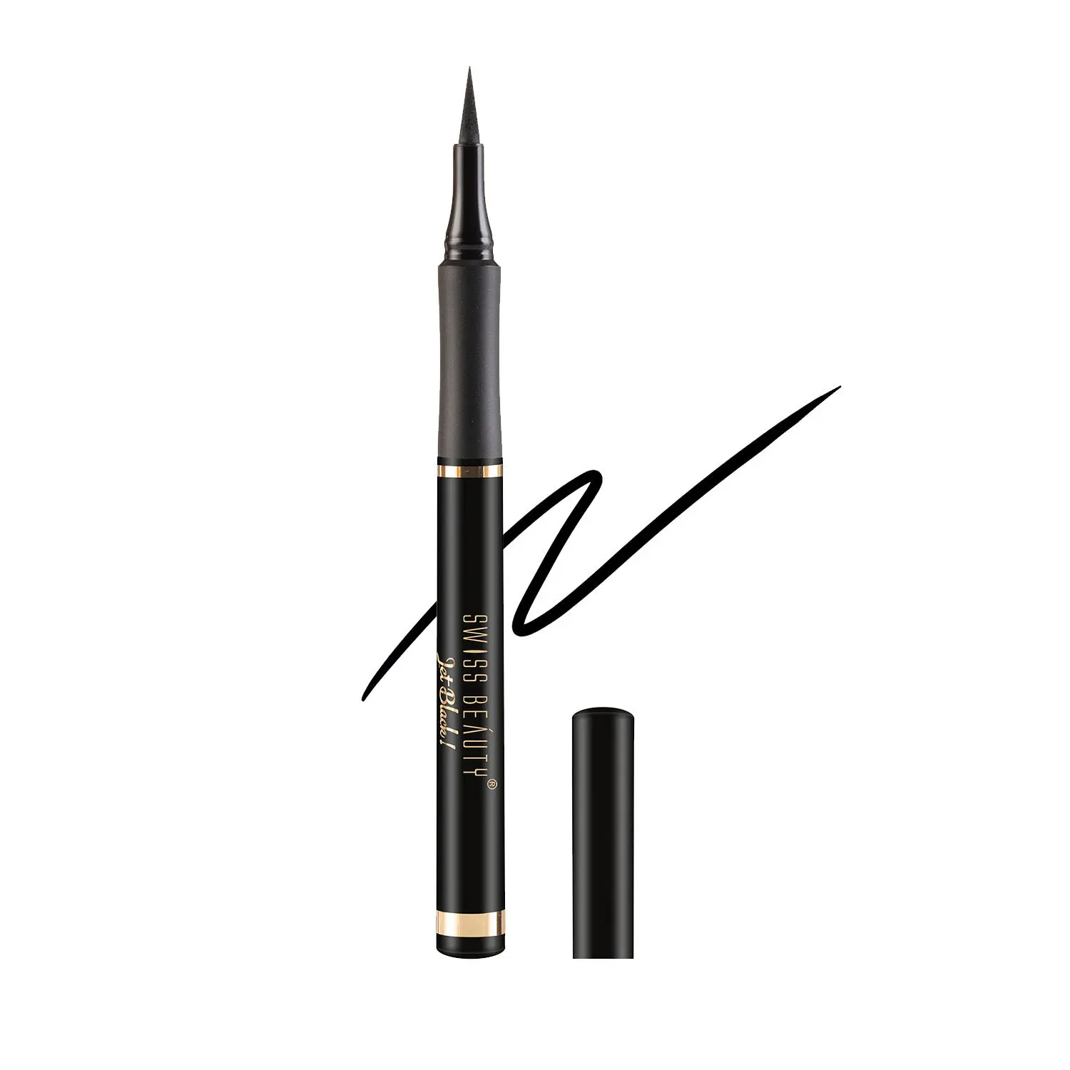 Swiss Beauty Jet Black Bold Felt Tip Eyeliner