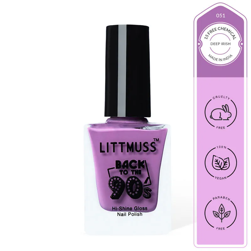 Littmuss Nail Polish Back To The 90'S Hi-Shine Gloss Nail Paint - Deep Iris - 051