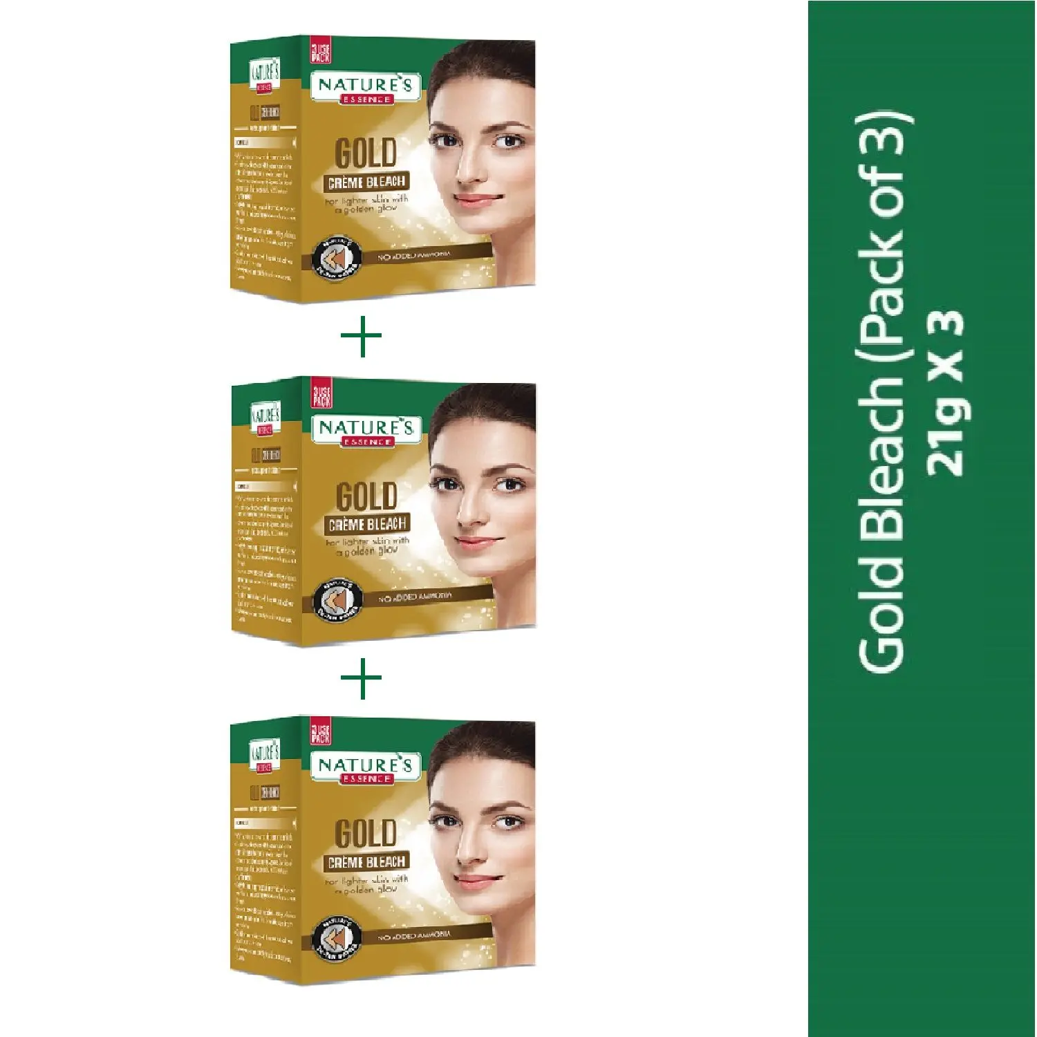 Nature's Essence Gold Creme Bleach, 21 g (pack of 3)