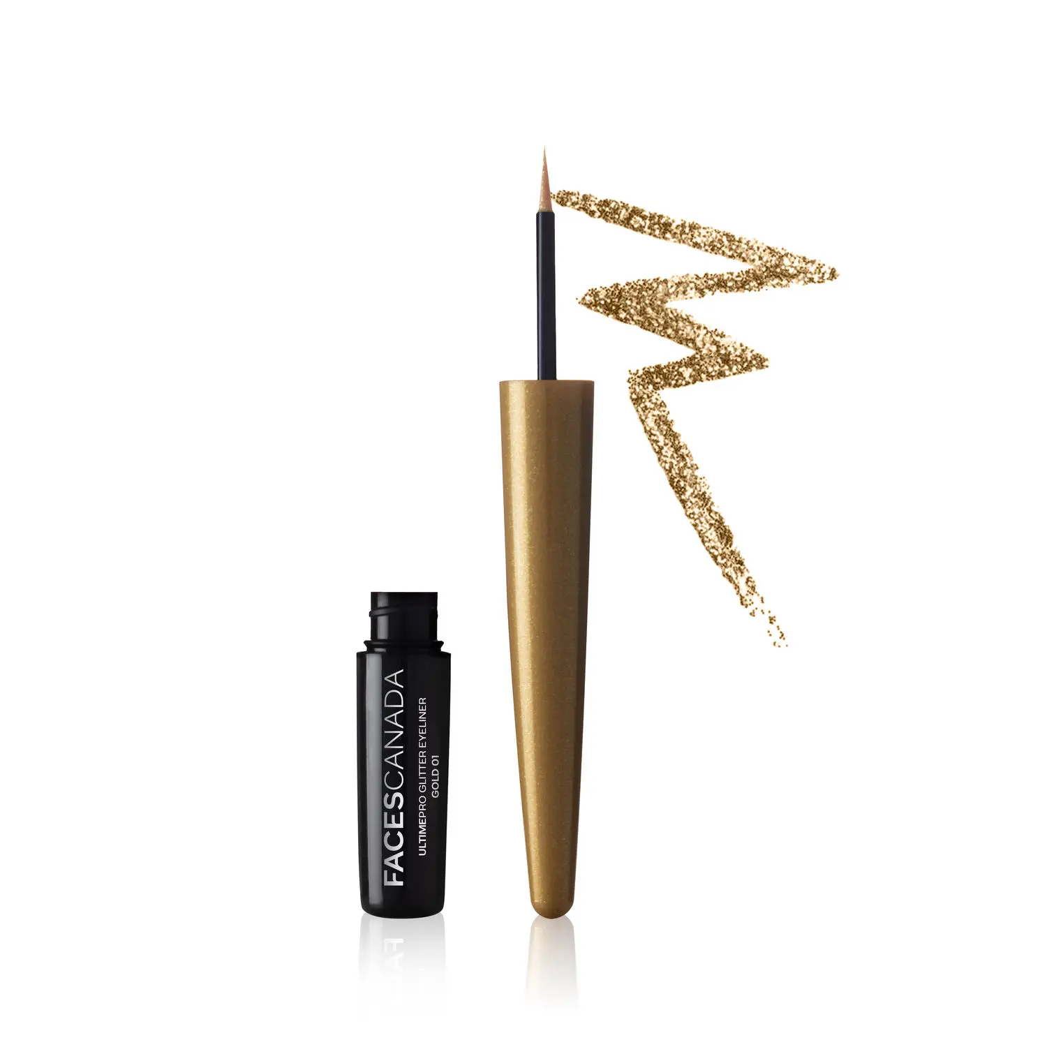 Faces Canada Ultime Pro Glitter Eyeliner Gold 01 (1.7 ml)