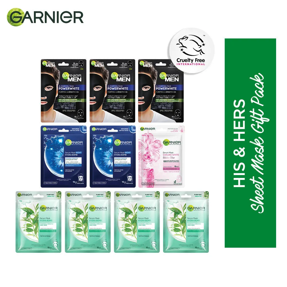 Garnier His & Hers Sheet Mask Gift Pack