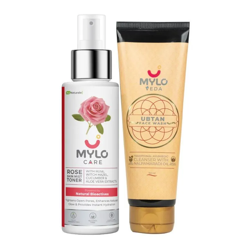 Mylo Care Ubtan Face Wash & Rose Toner