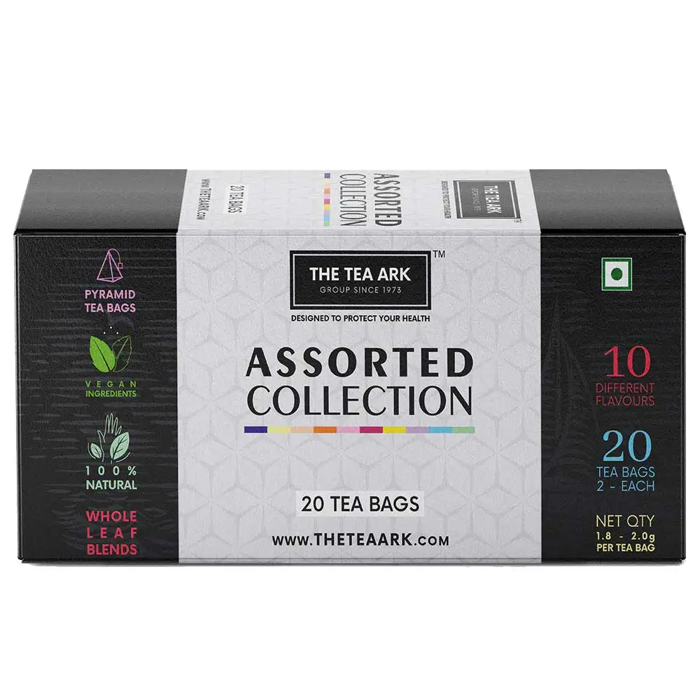 The Tea Ark Pyramid Tea Bags Sampler Pack,  Assorted  150 g