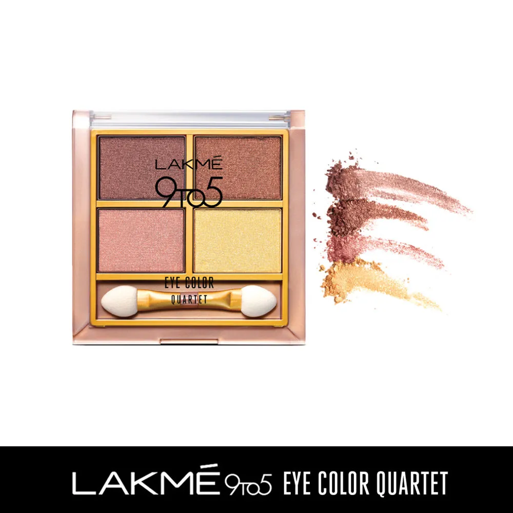 Lakme 9 to 5 Eye Color Quartet Eye Shadow - Desert Rose