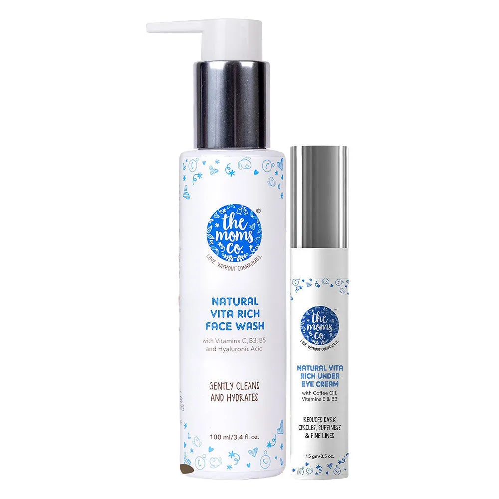 The Moms Co. Under Eye Care Combo (Wash + Under Eye Cream)