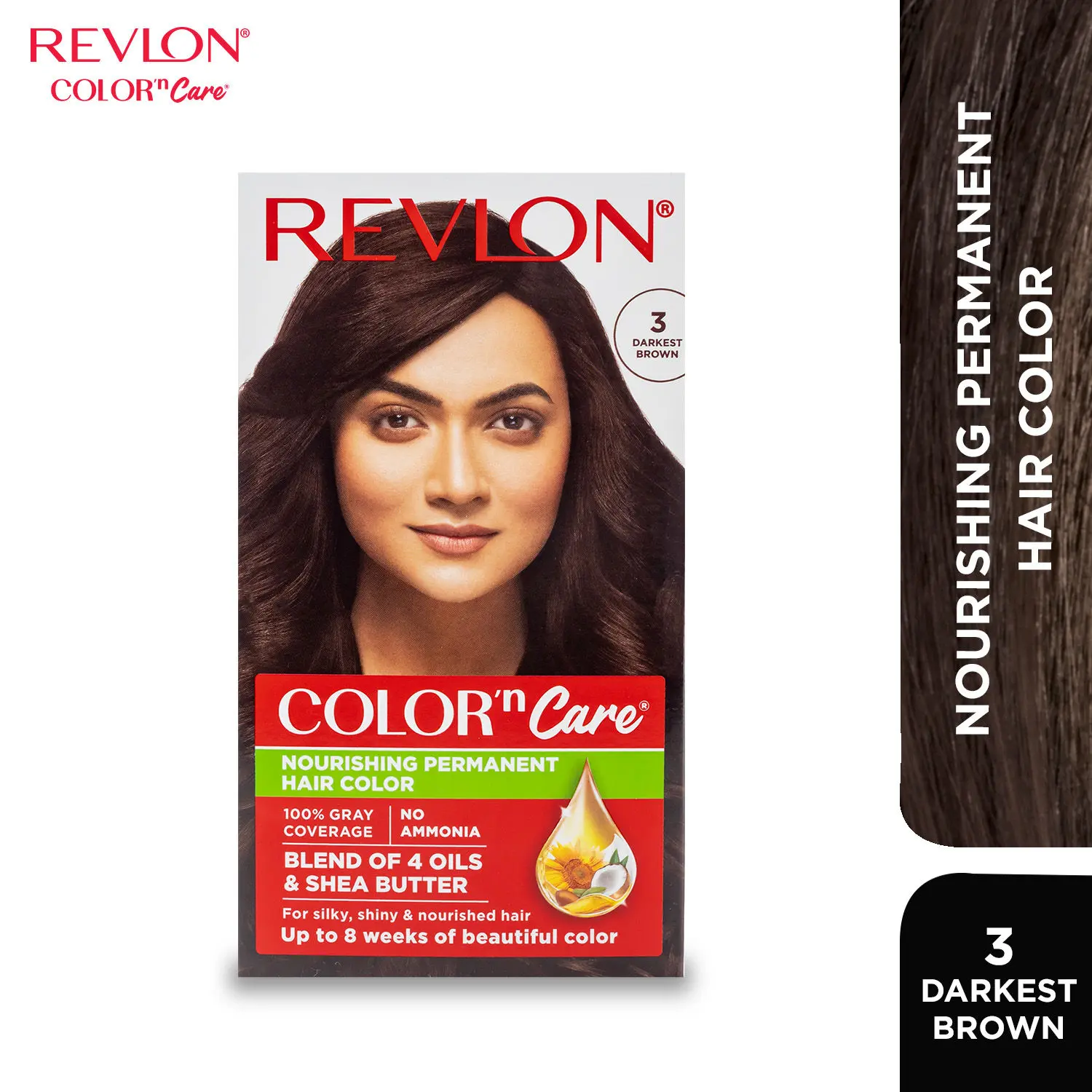 Revlon Color N Care Permanent Hair Color Cream - Darkest Brown 3N