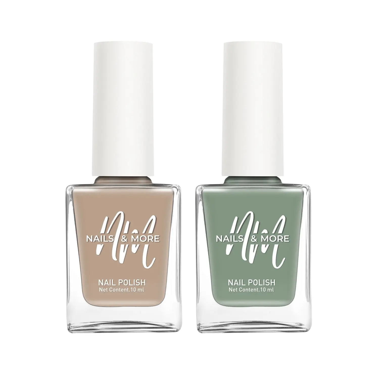 NAILS & MORE: Enhance Your Style with Long Lasting in Malt Cream - Emerald Pack of 2