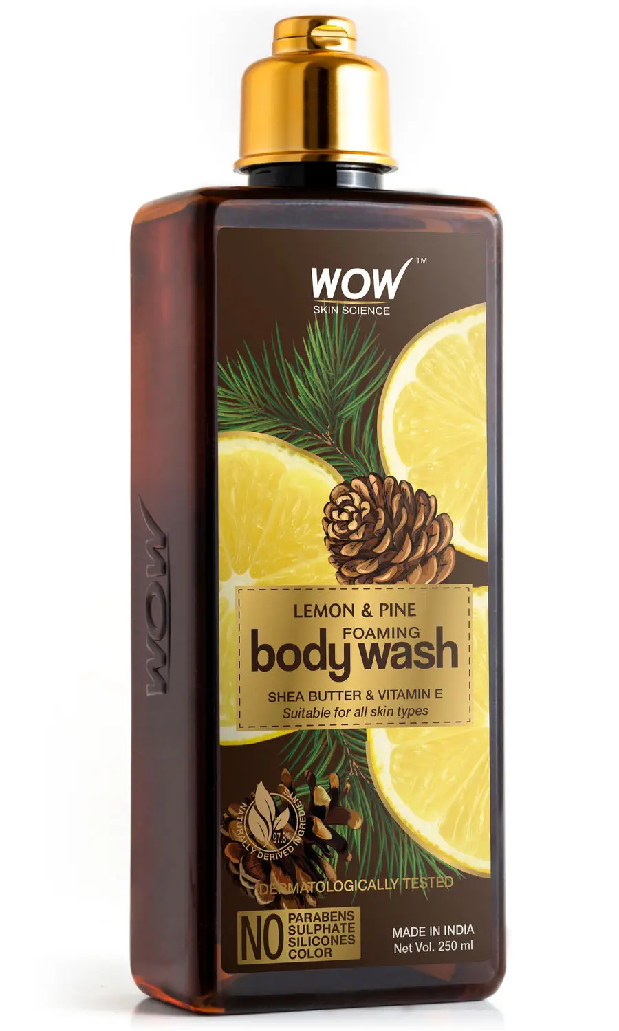 WOW Skin Science Lemon & Pine Foaming Body Wash (250 ml)