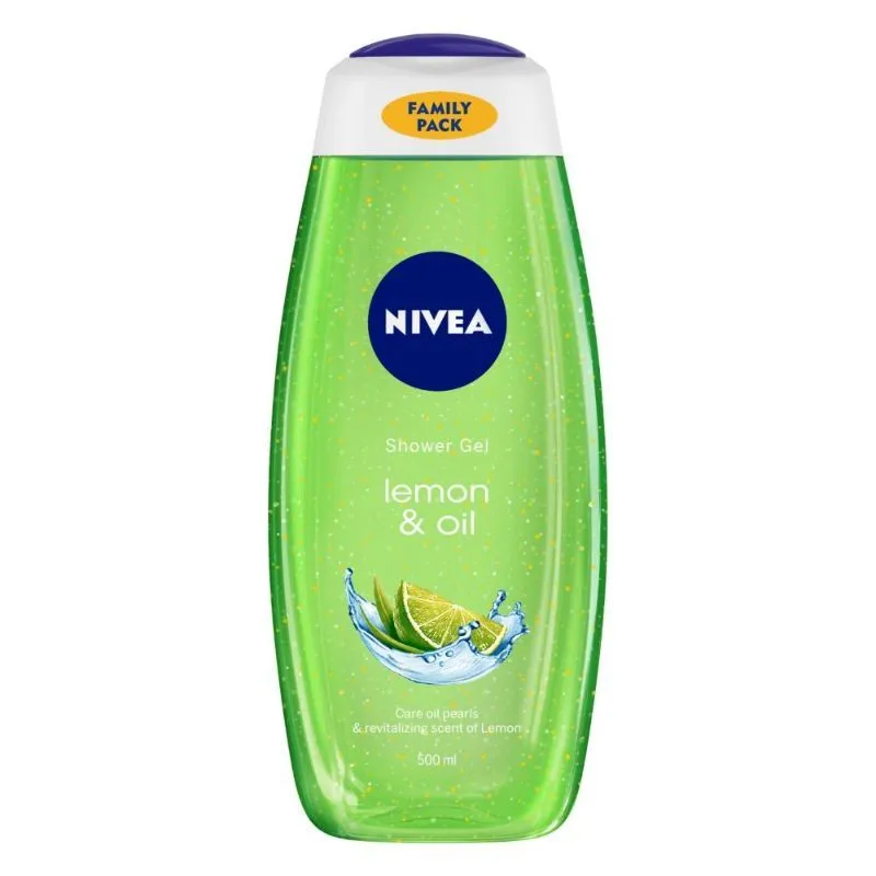 NIVEA Body Wash, Lemon & Oil Shower Gel, Pampering Care & Refreshing Scent of Lemon