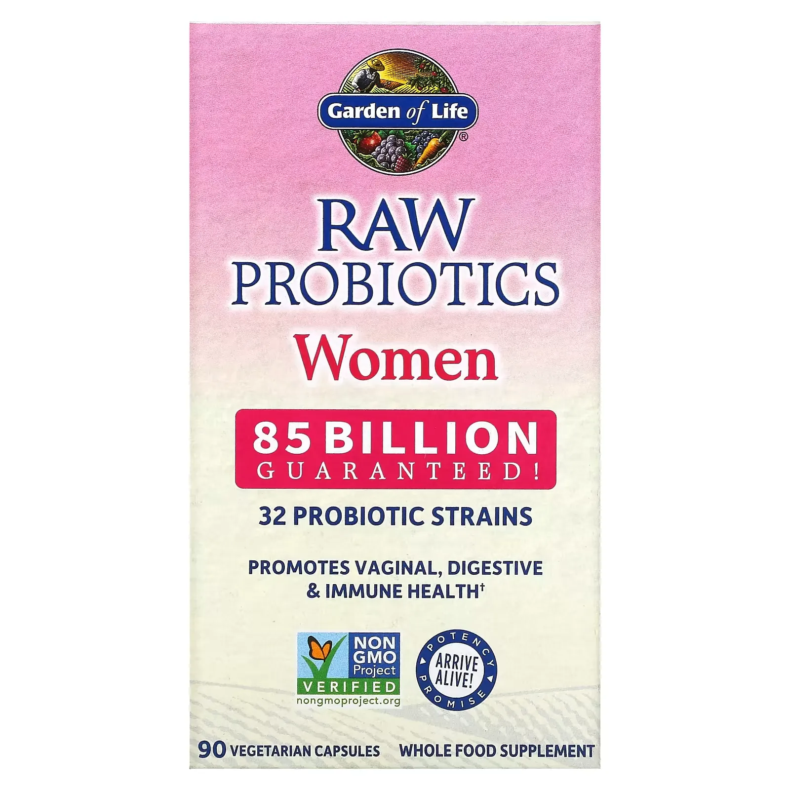 RAW Probiotics, Women, 85 Billion CFU, 90 Vegetarian Capsules