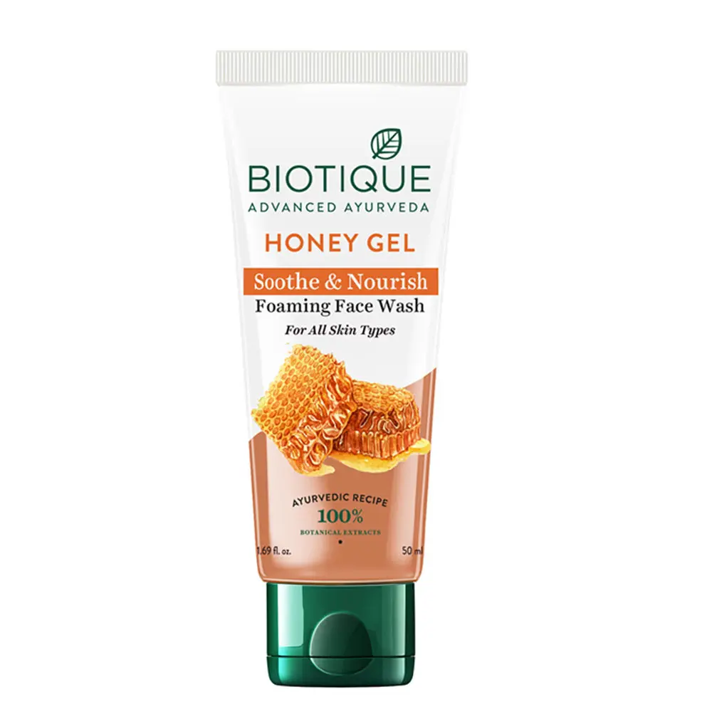Biotique Honey Gel Soothe & Nourish Foaming Face Wash (50 ml)