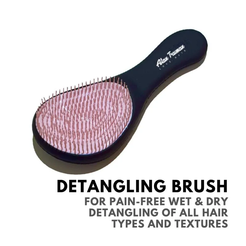 Alan Truman DT-09 Detangling Brush - Black And Pink