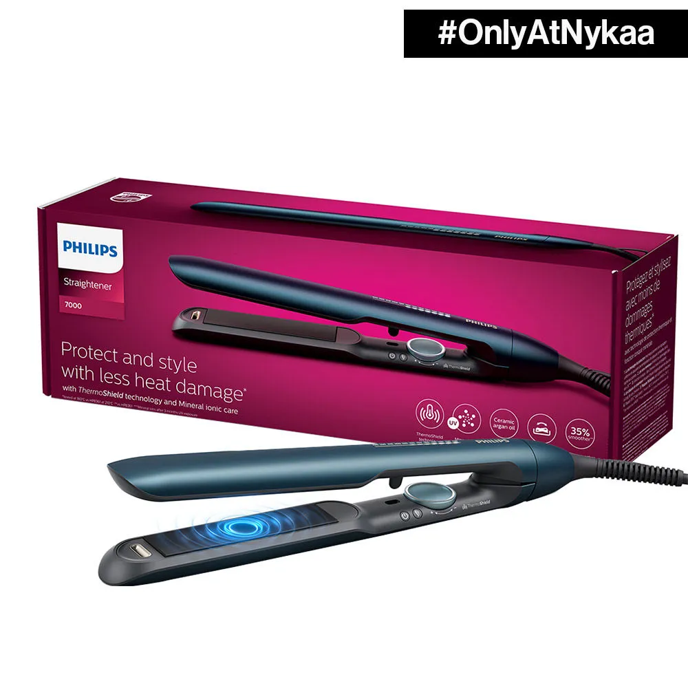 Philips UV Protect Mineral Ionic Hair Straightener, Lowers UV Damage With Themoshield Tech BHS732/10