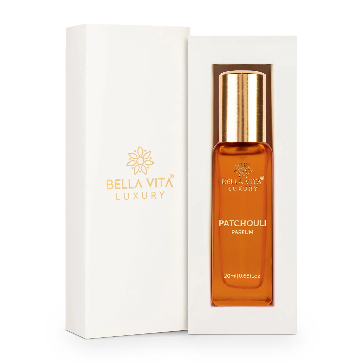 Bella Vita Organic Patchouli Perfume For Men & Women with Long Lasting Sweet, Spicy, Smokey Fragrance 20 ML