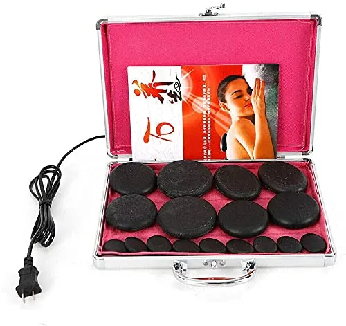 Getmecraft Electric Hot Massage Stones Set With Warmer