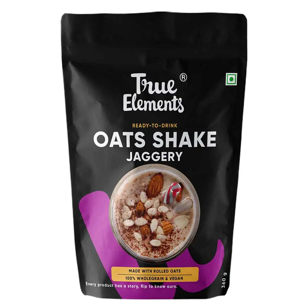 True Elements Ready-To-Drink Rolled Oats Shake,  360 g  Unflavoured