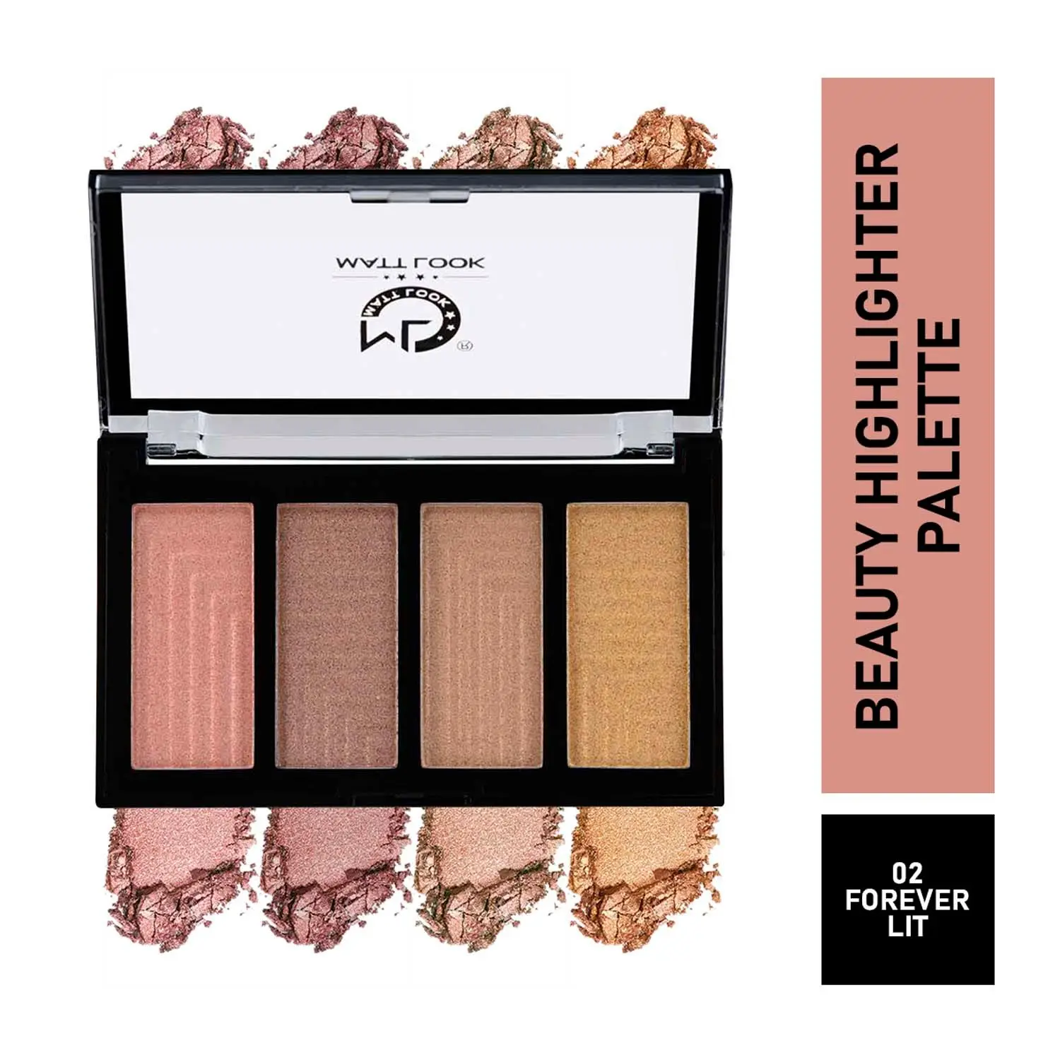 Matt look Beauty Highlighter Palette, Forever Lit (20gm)