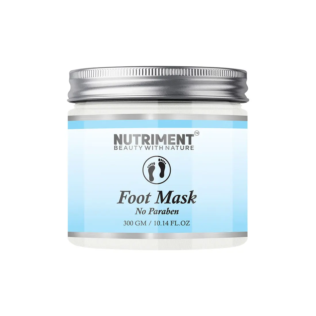 Nutriment Foot Mask for Hydrating Skin, Removing Oil and Improves Pores, Paraben Free (300 g), Suitable for all Skin Types