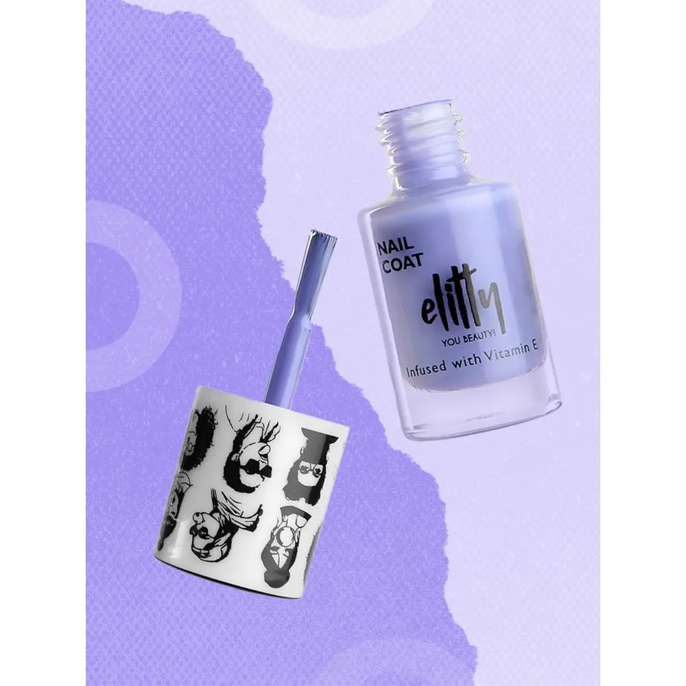 Elitty Mad Over Nails- Nail Paint, Glossy - Meta Verse (Purple), Makeup for Teenagers -6 ML