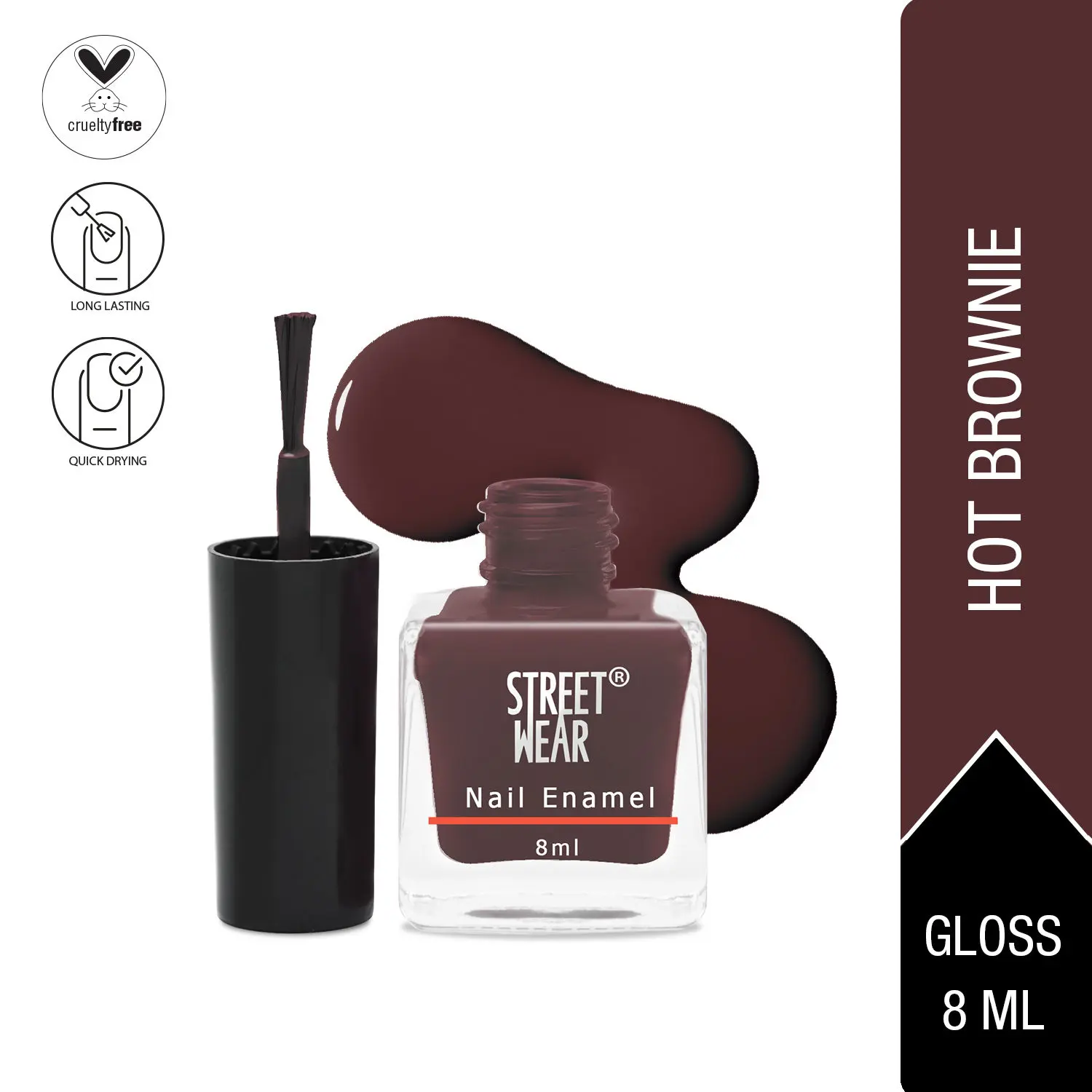 Street Wear Nail Enamel (Revamp) Hot Brownie (8 ml)