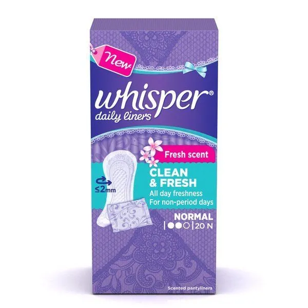 Whisper Daily Liners Clean & Fresh (Normal)