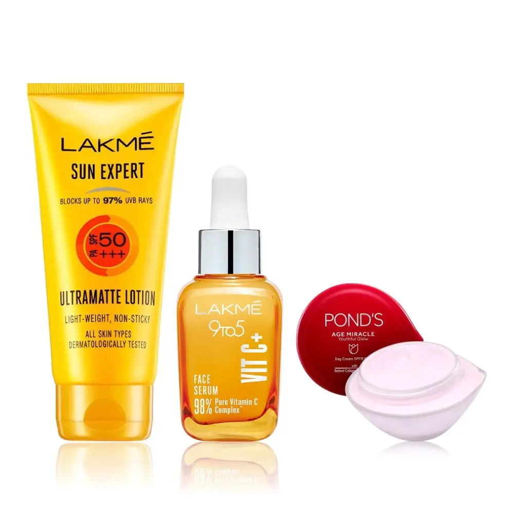 Lakme Vitamin C Serum and Lakme Sunscreen Combo