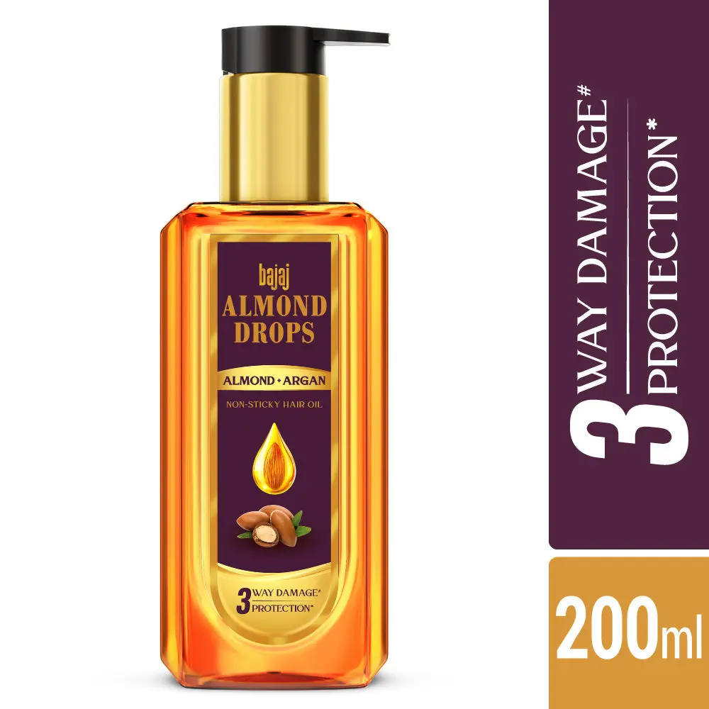 Bajaj Almond Drops Almond Drops Hair Oil with Argan 200ml