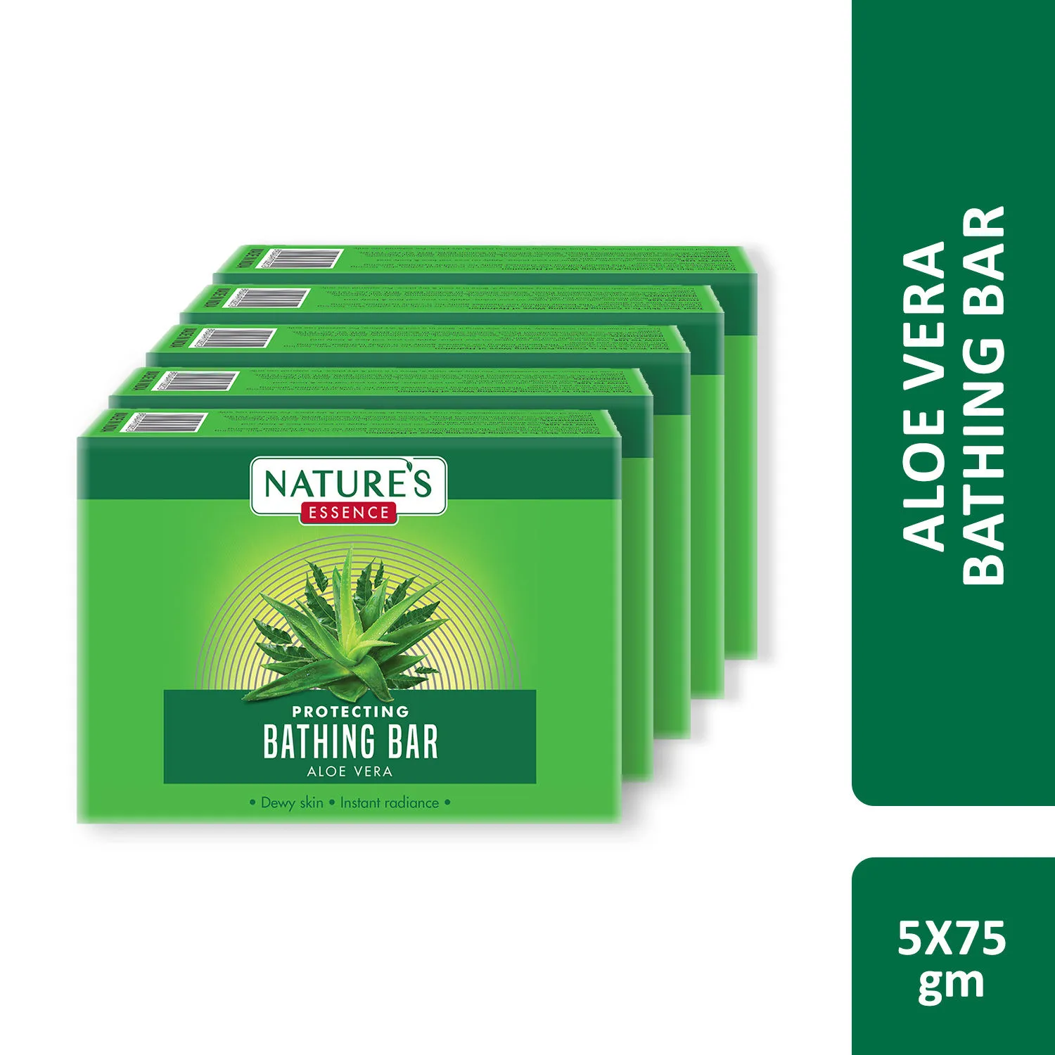 Nature's Essence Protecting Bathing Bar Aloe Vera (Pack Of 5)