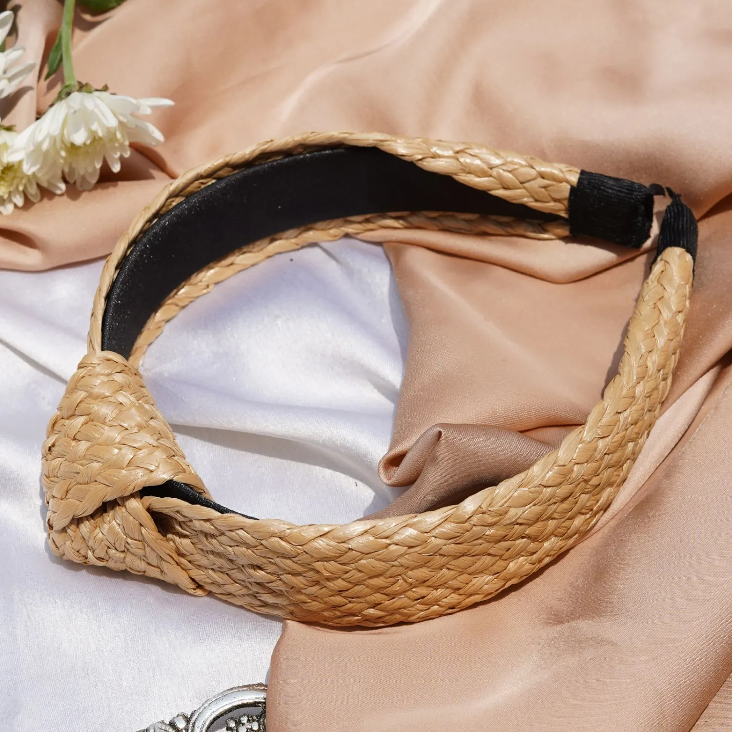 Joker & Witch Brown Braided Knot Headband For Women