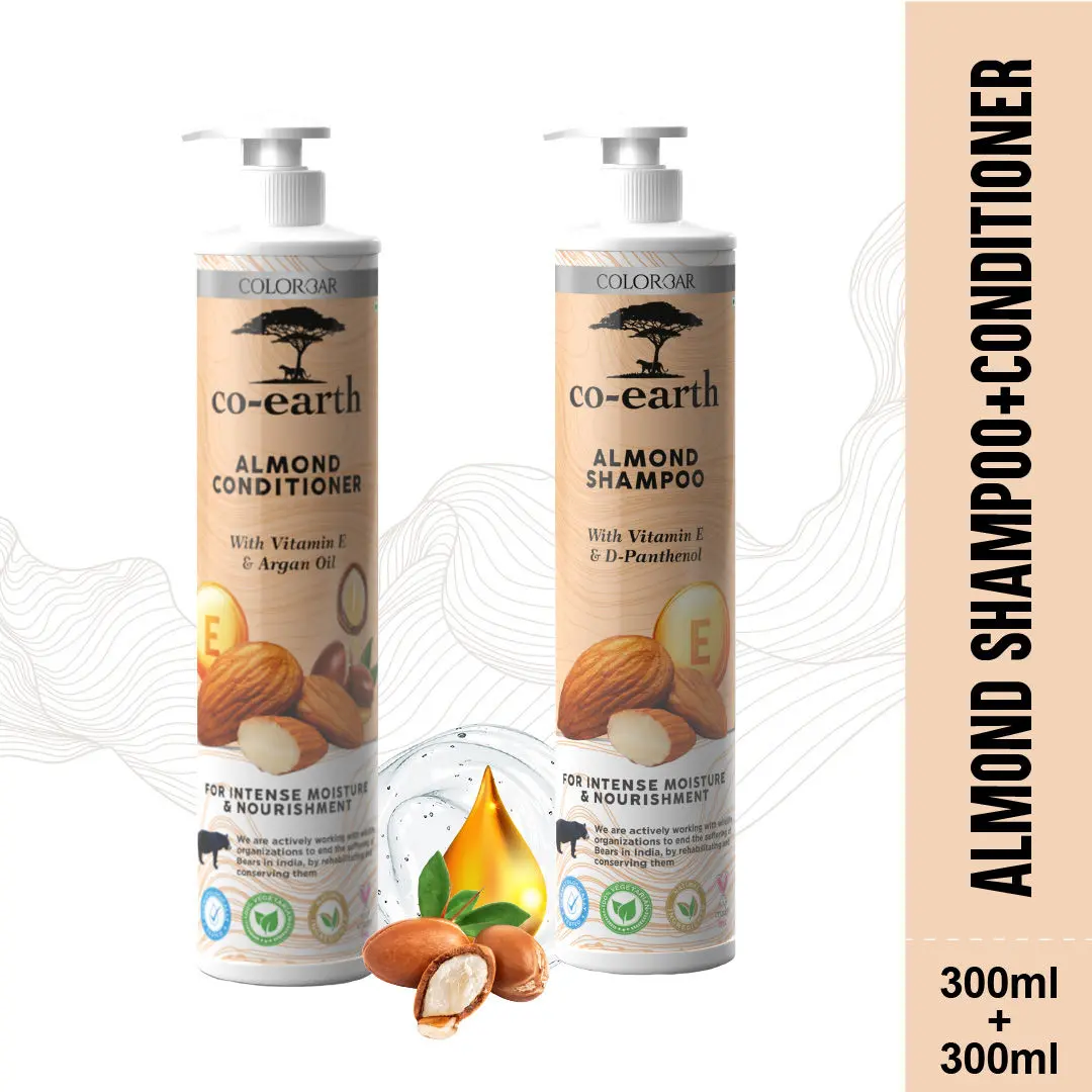 Colorbar Co-Earth Almond (Vit E) Shampoo & Conditioner ( Pack Of 2 )